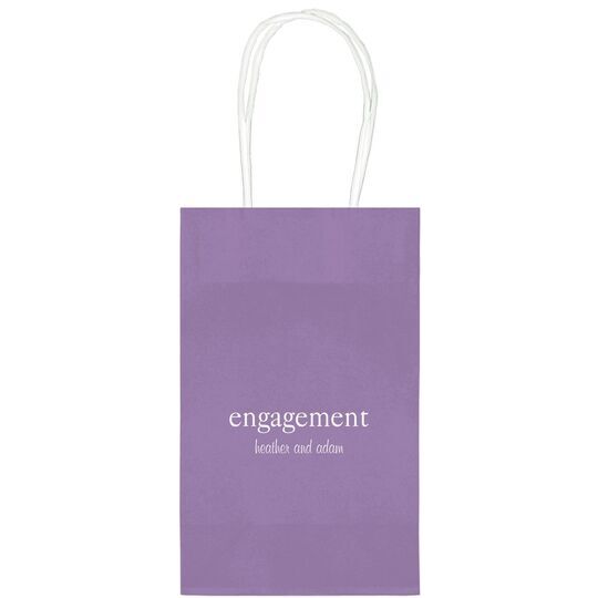 Big Word Engagement Medium Twisted Handled Bags